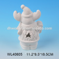 2016 mais vendidos de cerâmica figurine de Natal, porcelana branca tealight Natal ornamentos